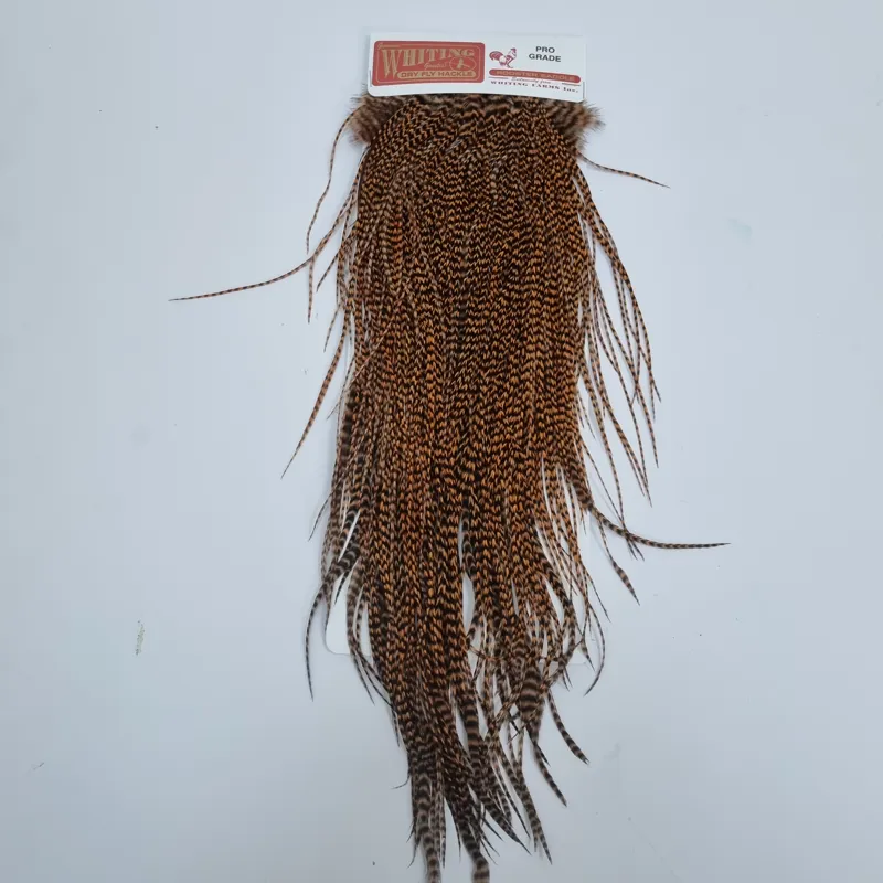 Whiting Rooster Saddle in Grizzly Golden Brown-1